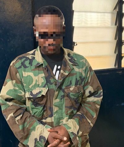 Ashaiman Police Hold Man Accused of Faking Army Status to Take Money