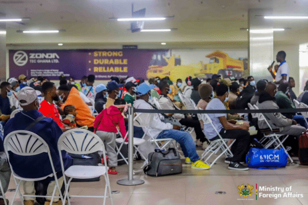 180 Ghanaians Fly Home From Libya Under Voluntary Return Programme