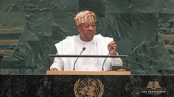 Mahama Urges Dialogue Over War in Address to UN General Assembly
