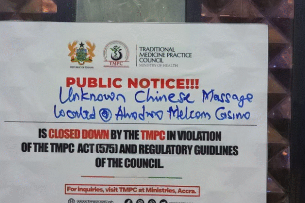 Regulator Closes Three Chinese-Run Spas in Kumasi Over Missing Licences