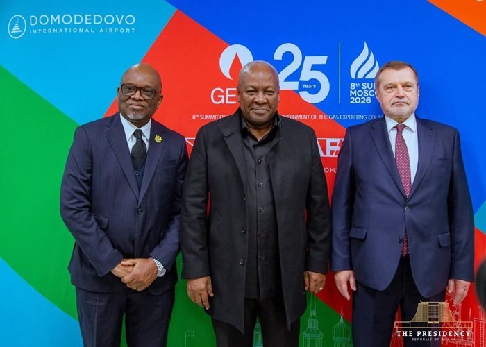 Mahama Lands in Moscow for Third Russia-Africa Summit Talks