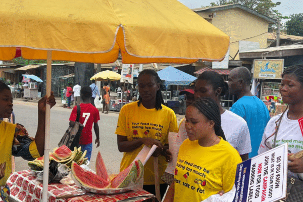 Cape Coast march pushes government to order warning labels on packaged foods