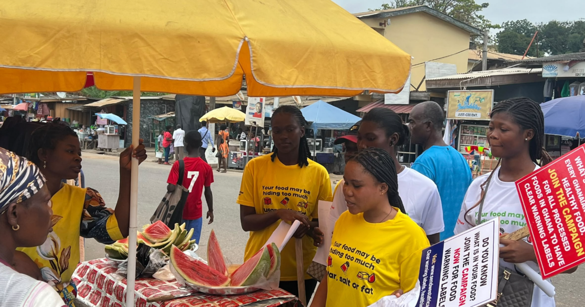 Cape Coast march pushes government to order warning labels on packaged foods