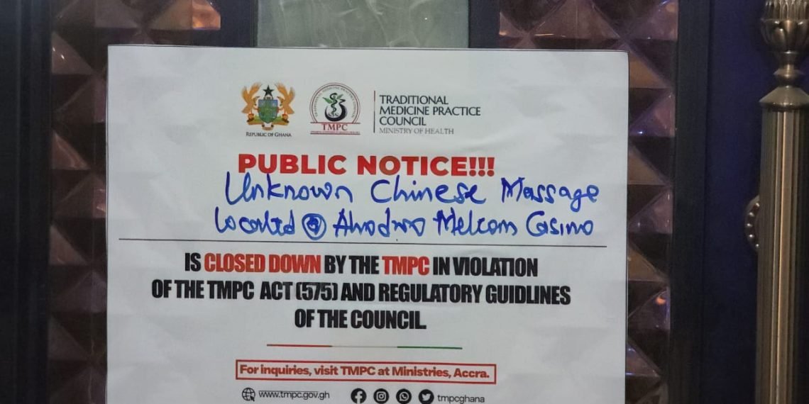 Regulator Closes Three Unlicensed Chinese-Run Spas In Kumasi