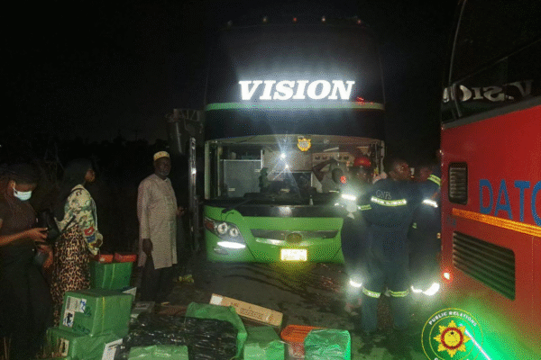 Fire Guts Bus Engine At Asuboi On Accra-Kumasi Highway, No Injuries